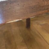 Pair of mahogany armchairs/palm décor/Restoration period