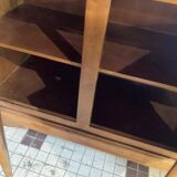 Cherry wood sideboard with 3 doors and 3 drawers