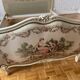 Romantic upholstered Louis XV basket bed