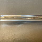 Flared cup in bubbled Murano crystal