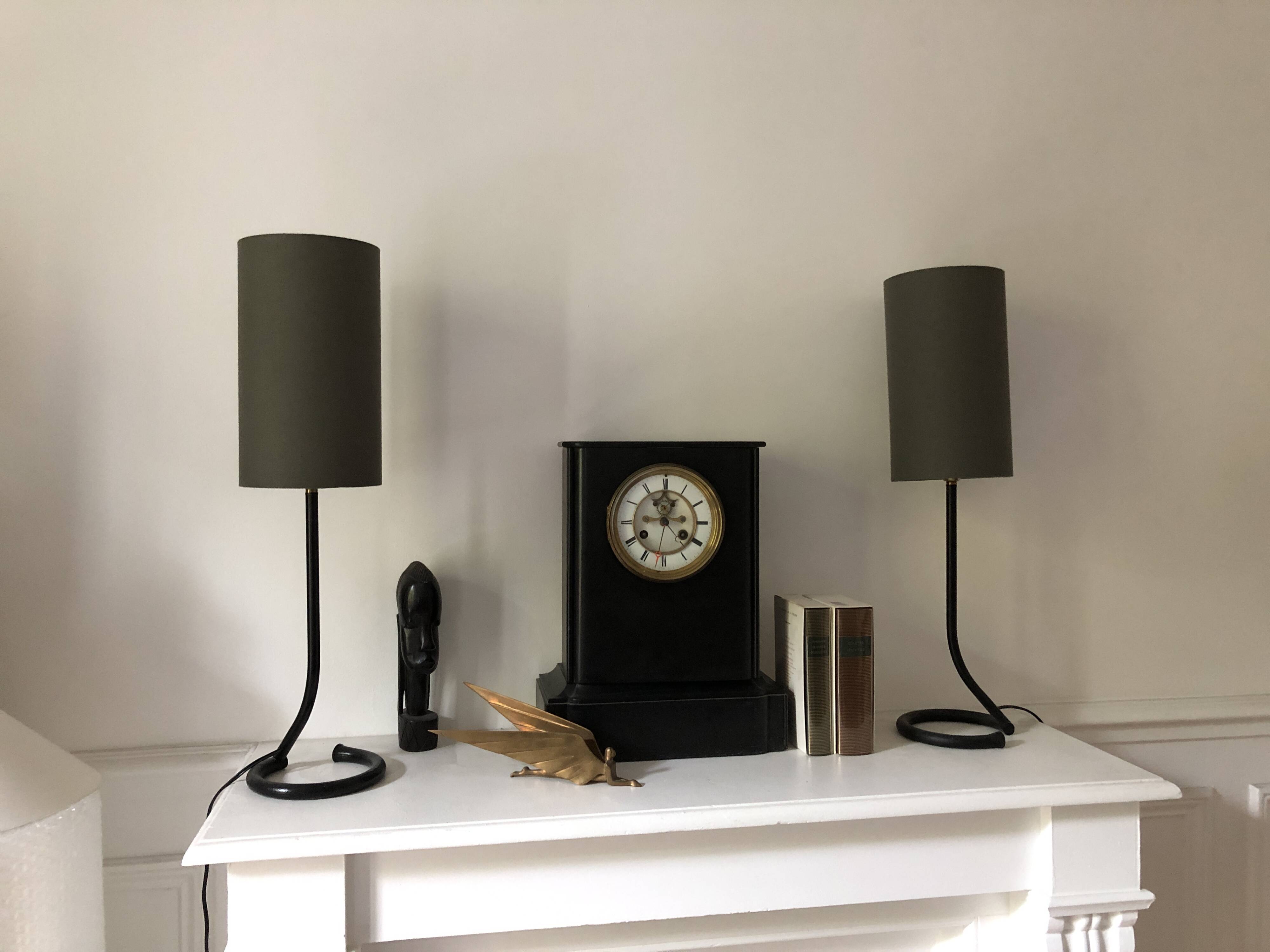 Lampe en fer forgé des années 50 - 60