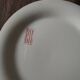 8 Longwy earthenware hotel plates 19th century initials RR