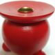 Vintage Swedish wooden Christmas candle holder designed by Eric Dalmas for Dala Industries.