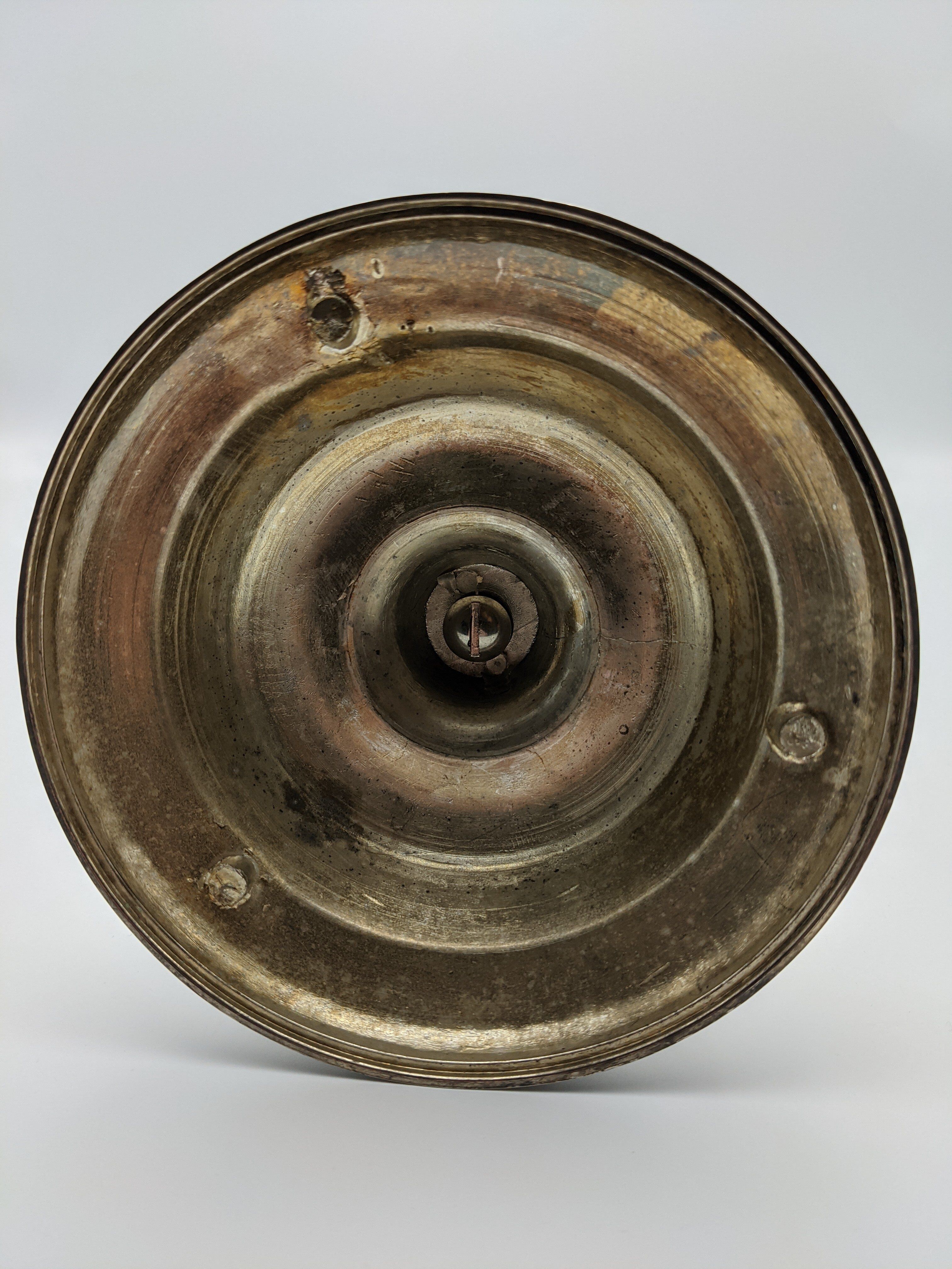 Silver metal chandelier