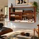 A.R.P. for Minvielle – Rare suspended buffet-bar with secretary, 19th century.