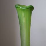 Vintage multicolor Murano arlecchino glass vase