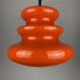 Bright orange glass pendant light AH 1 by Peill and Putzler 1960