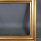 Frame hollow edges gilded wood gold leaf 28.5x22.5 foliage 23.9x18 cm sb