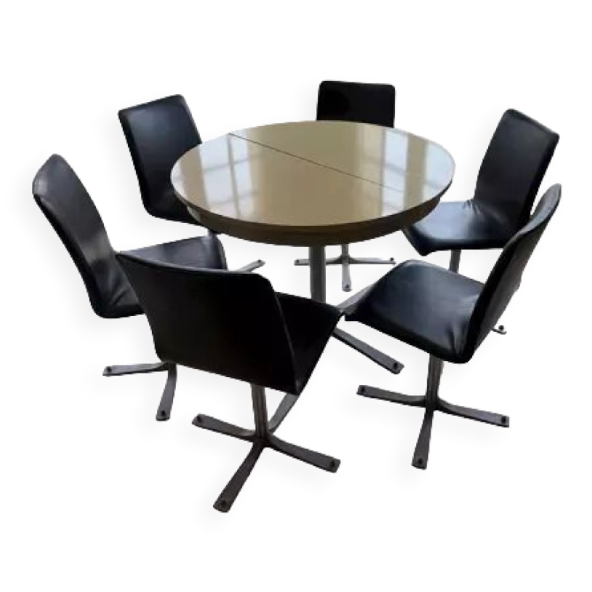 Table formica 1968 et 6 chaises
