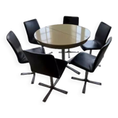 Table formica 1968 et 6 chaises