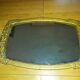 Miroir art déco en bois peint 33 X 51 cm
