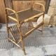 1950s Italian Rattan Side Table