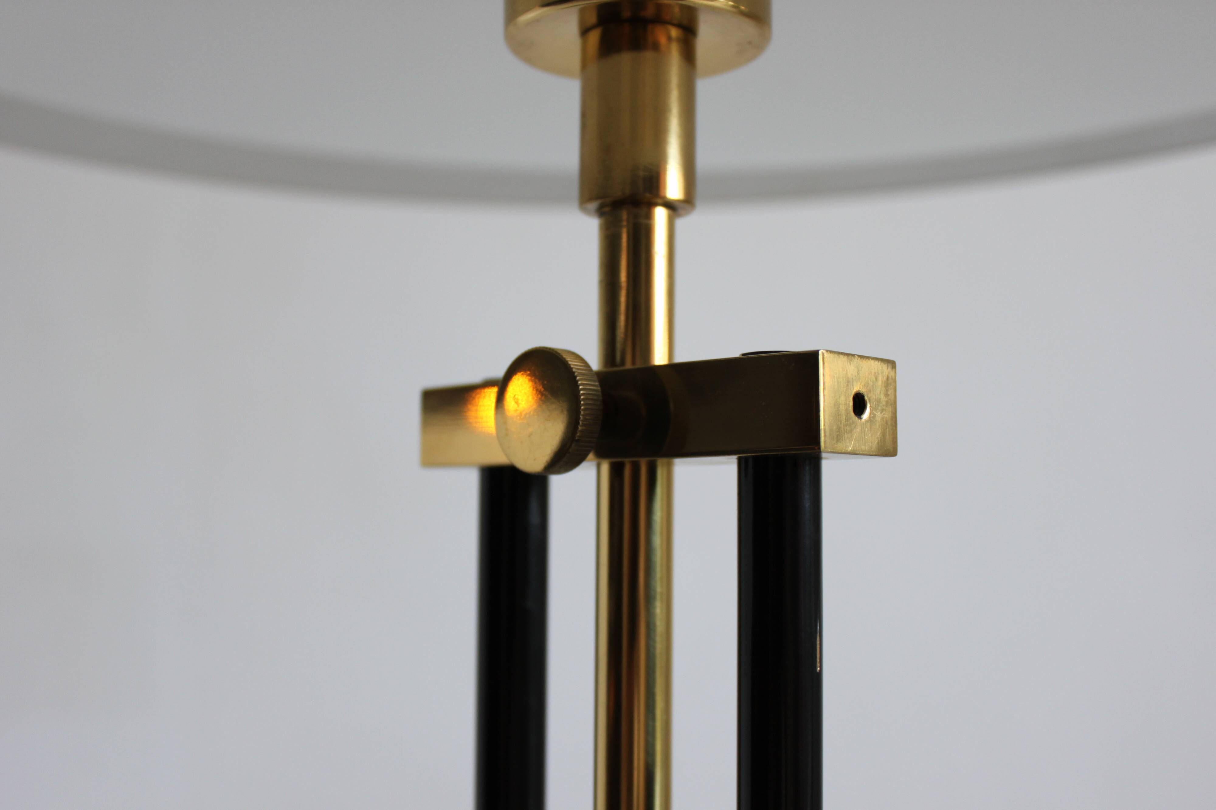 Brass floor lamp by Baulmann Leuchten Germany, 1970s.
