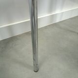 Skai bauhaus chromen Italiaanse buisframe stapelbare stoel