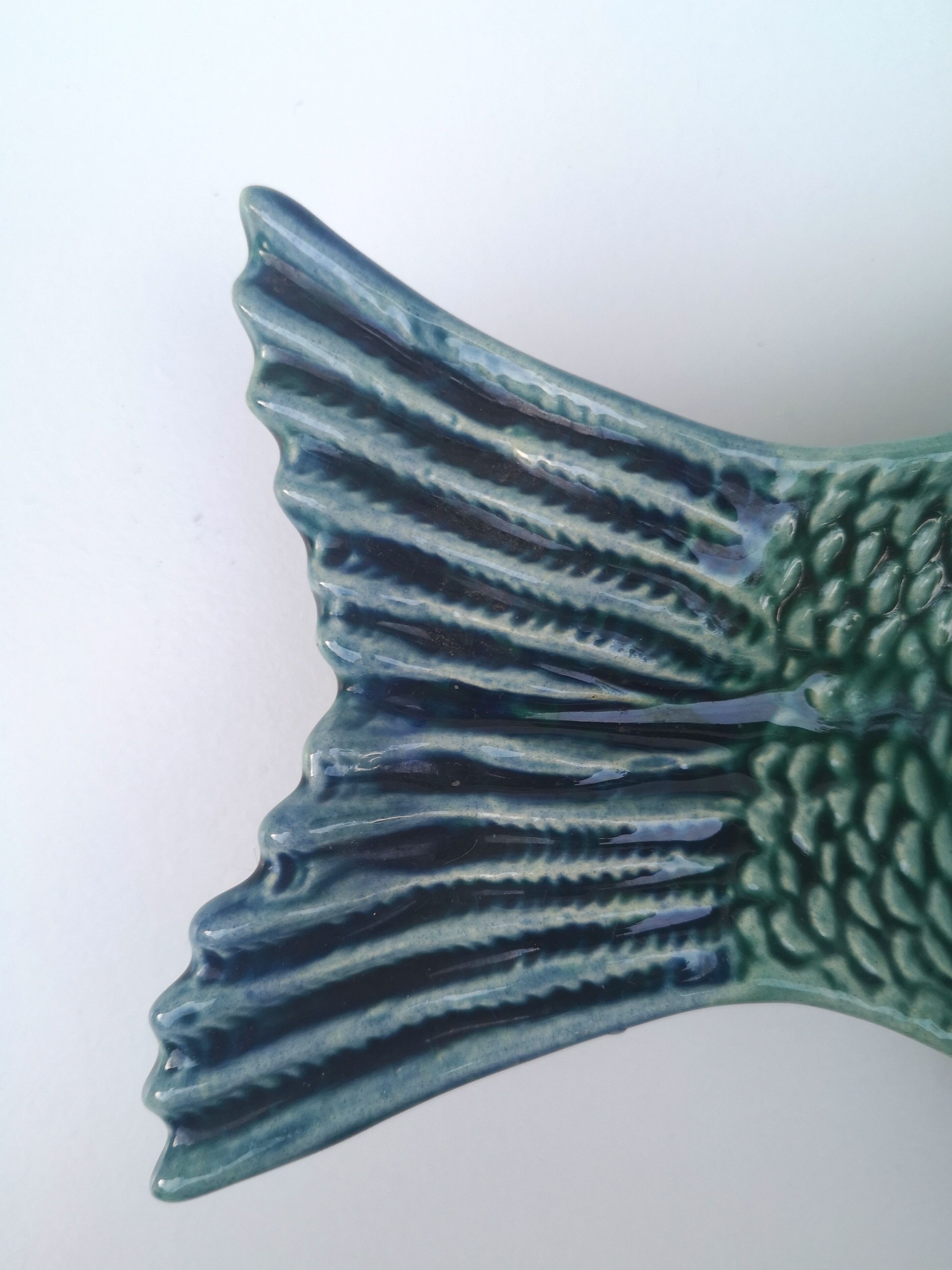 Vintage dish, slurry, fish-shaped