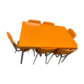 Table formica année 60 & 6 chaises