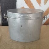 Vintage bowl aluminum ration box