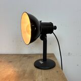 Lampe Photo de Table Vintage en Émail Noir, 1950s