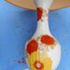 Vintage porcelain foot lamp