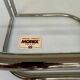 Vintage tubular coffee table with glass top, Italian design Morex, 70s