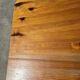 Vintage set pine coffee table and corner table