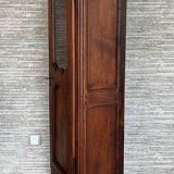 Antique Louis XVI style display cabinet in walnut