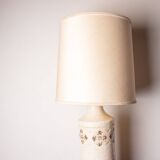 Danish table lamp in beige enamelled stoneware by Bitossi for Bergboms 1960.
