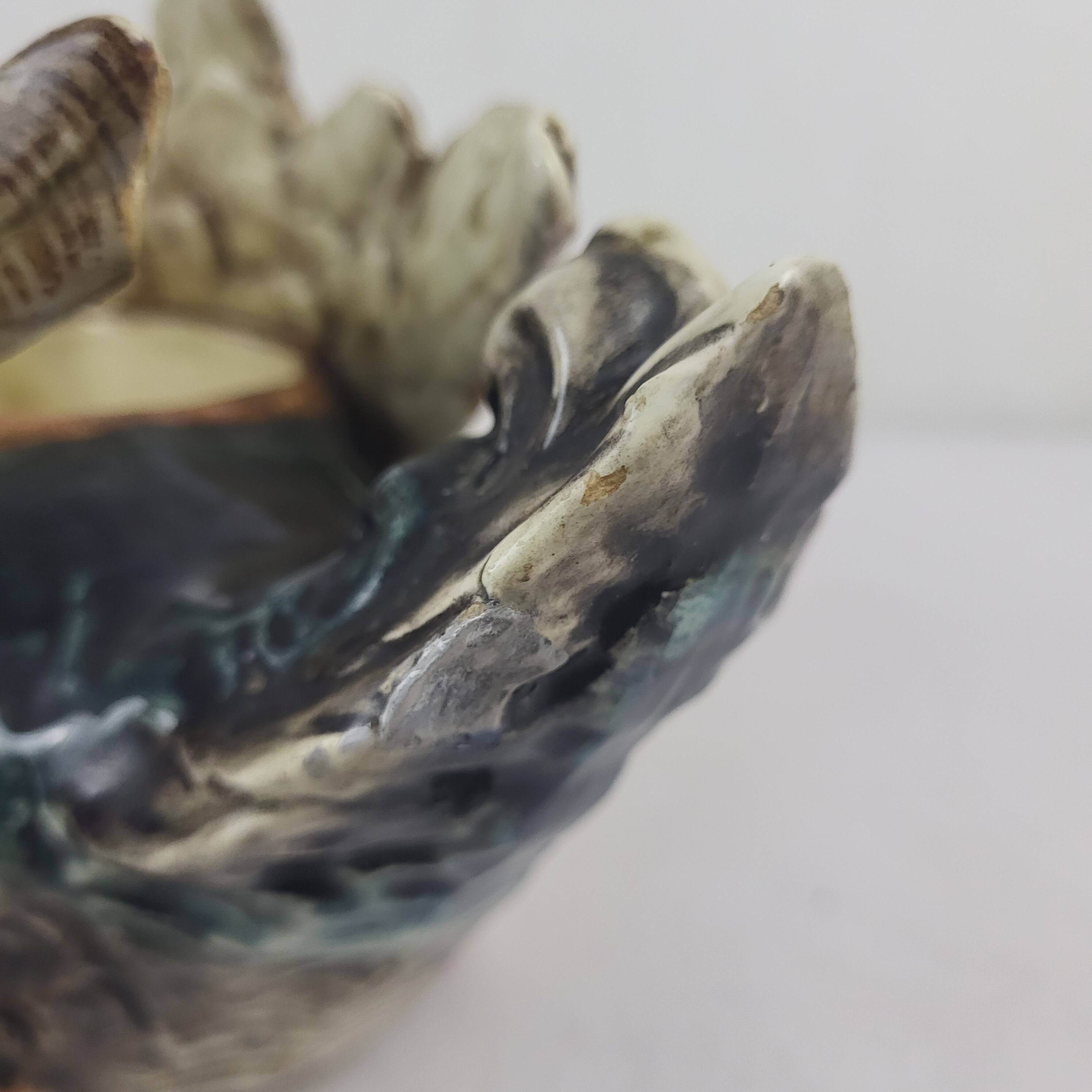 Duck majolica planter, planter, 1900