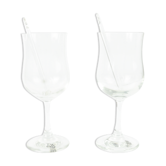 Verres grog en cristal WMF des années 1990, Allemagne