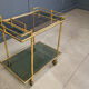 Vintage brass faux bamboo trolley, 1960s