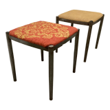 Deux tabourets tubulaire en acier