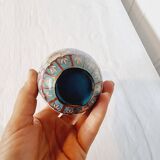Petit Vase Cloisonné avec base en bois d'ébène