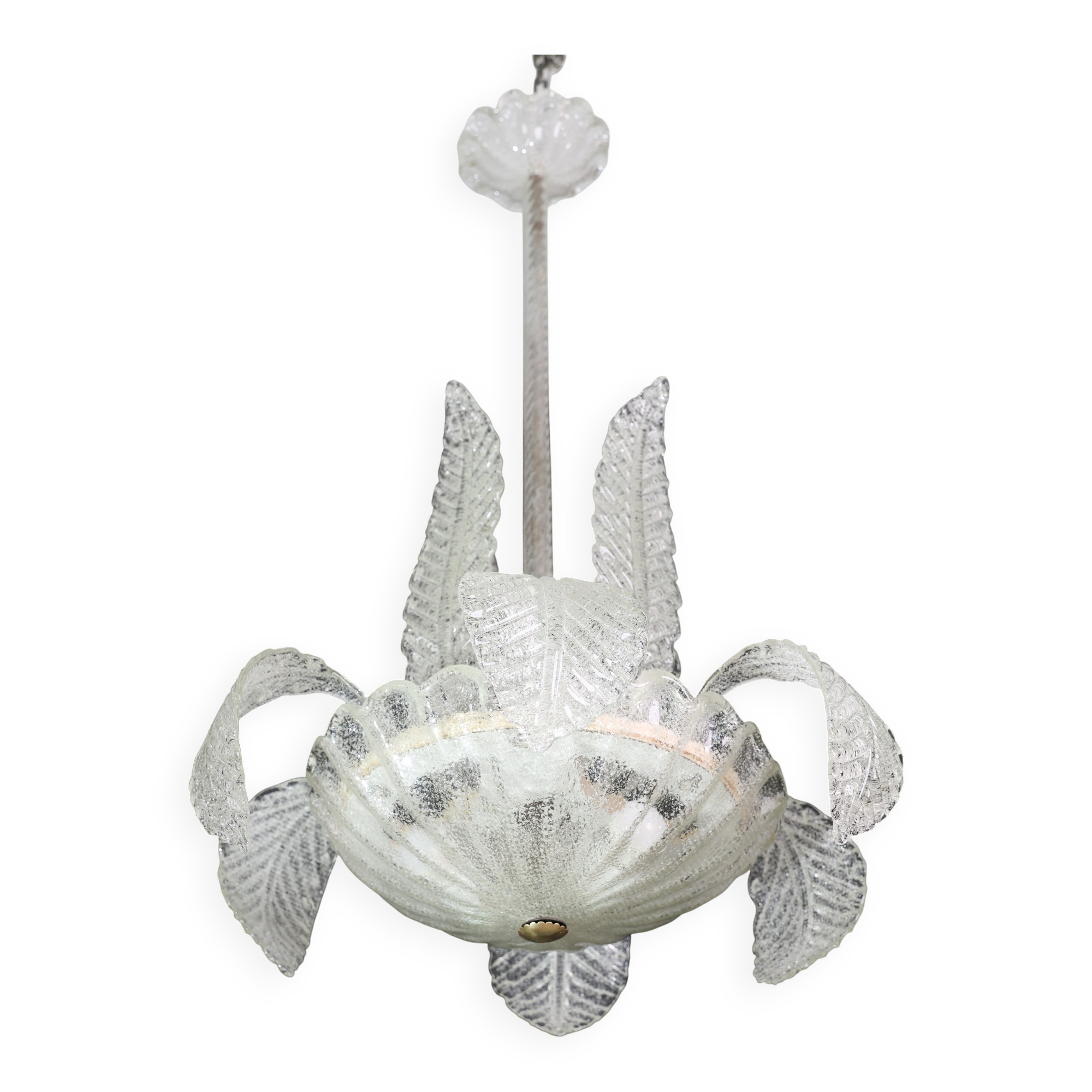 Lustre Art Déco élégant Barovier e Toso, Murano