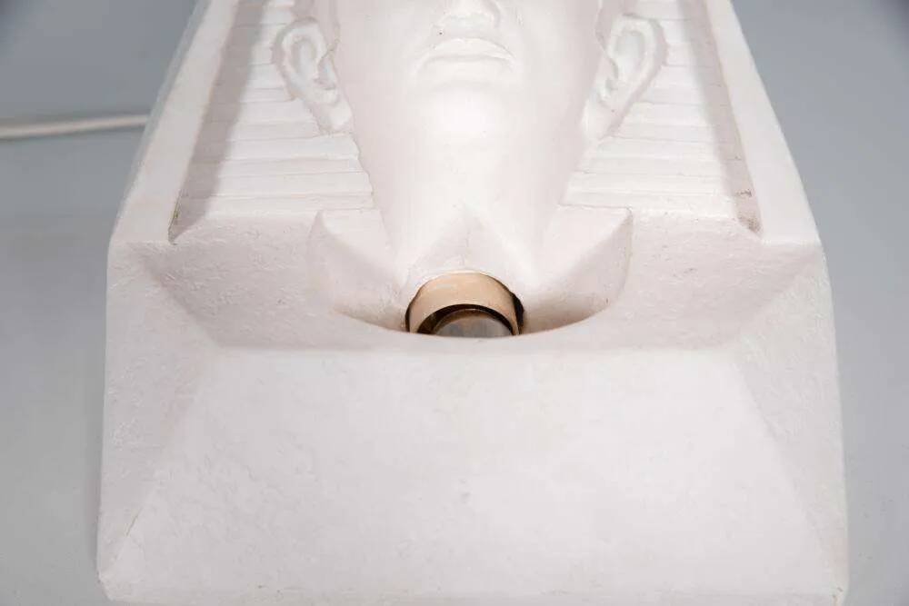 Egyptian stone table lamp, vintage 70s/80s mood lamp.