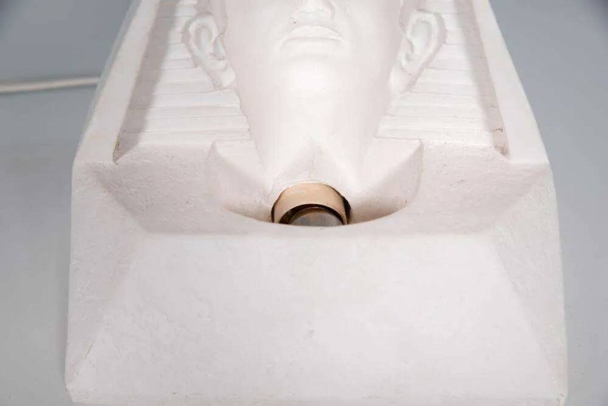 Egyptian stone table lamp, vintage 70s/80s mood lamp.