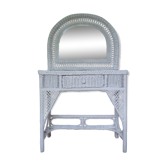 White rattan hairdresser