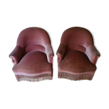 Pair of toad armchairs