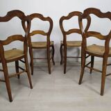 4 straw chairs