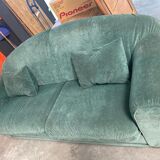 2-seater green sofa