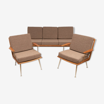 1950s Boomerang Sofa & 2 Chairs by Hans Mitzlaff for Soloform Germany