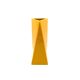 Space age yellow ceramic vase, Pietro Arosio, Parravicini Italy ca. 1960