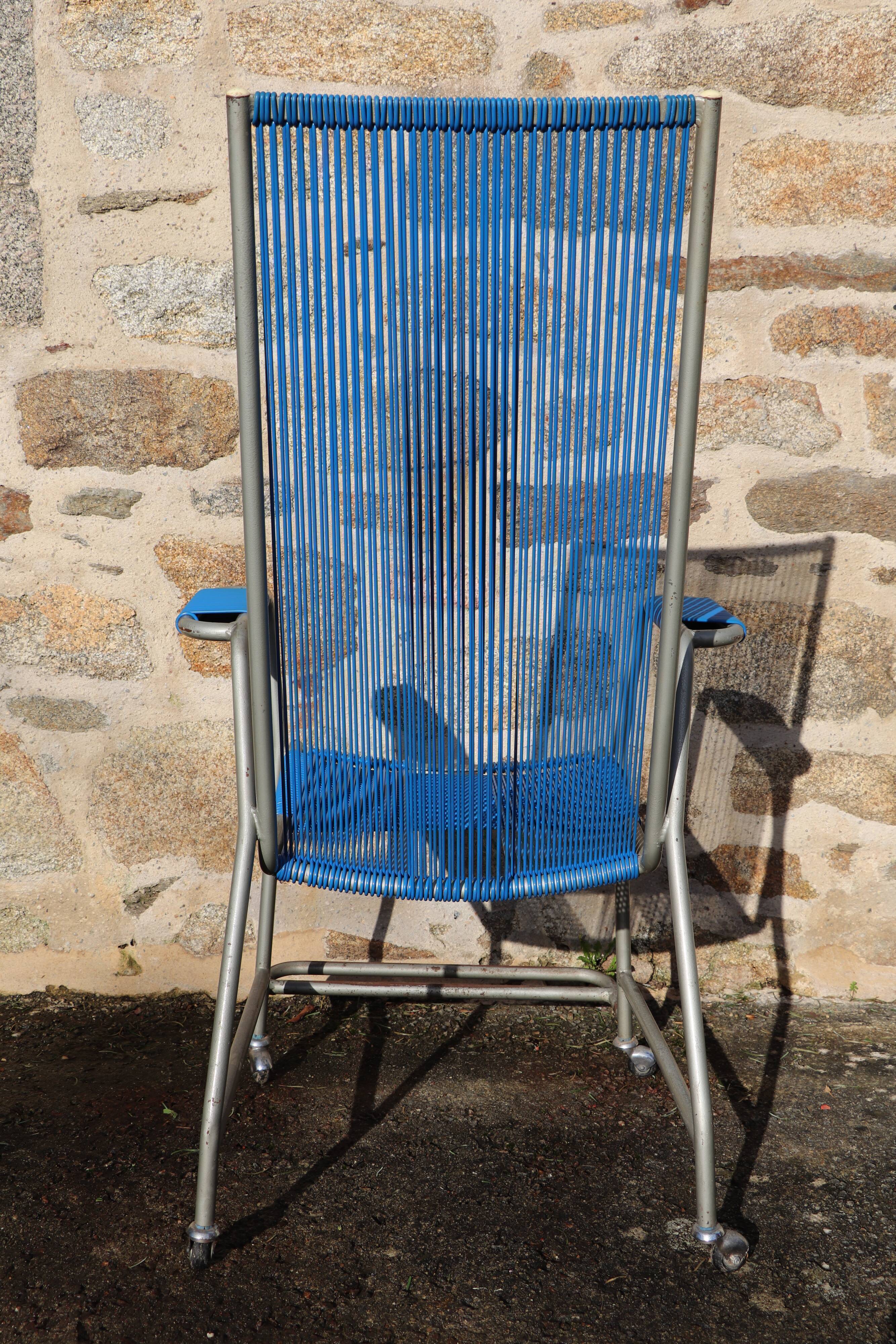 Armchair spaghetti scoubidou years 60-vintage