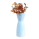Vase émaillé bleu