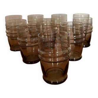 10 vintage shot glasses 70s