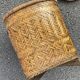 Basket with lided bamboo from Asia