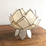 Lotus flowers in mother-of-pearl sconces