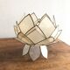 Lotus flowers in mother-of-pearl sconces