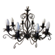 Old large chandelier ceiling light wrought iron popular art deco retro antique france