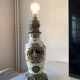 Pied de lampe en faience de gien décor renaissance 1876