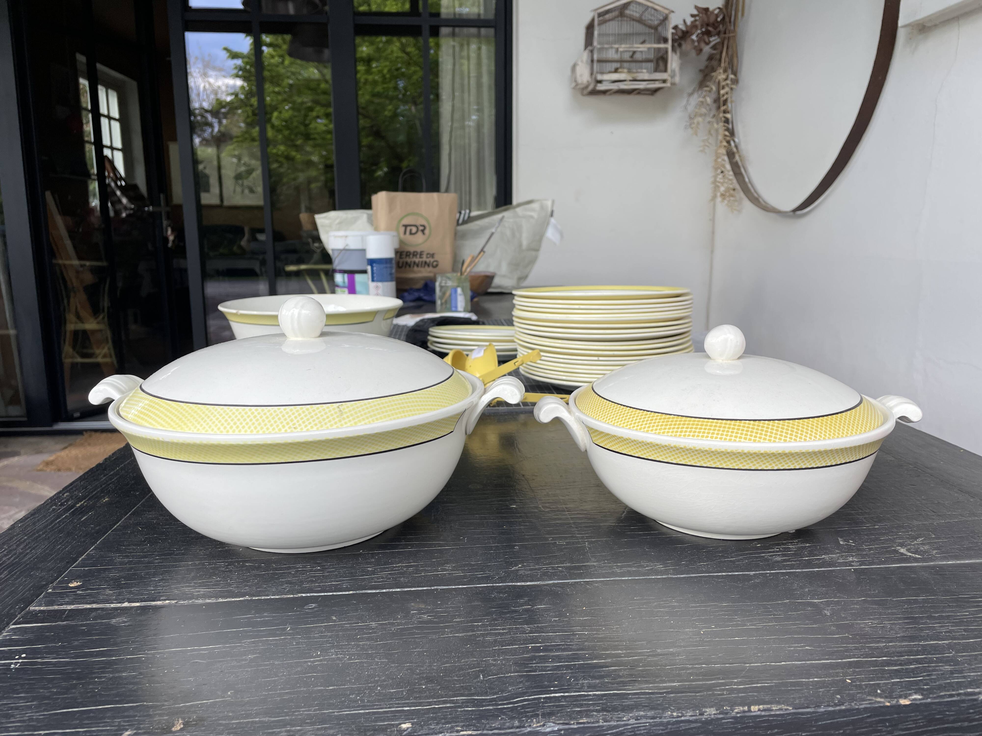 Salins Menton Yellow Soup Tureen
